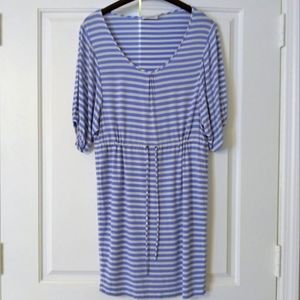 Calvin Klein Striped Drawstring Dress